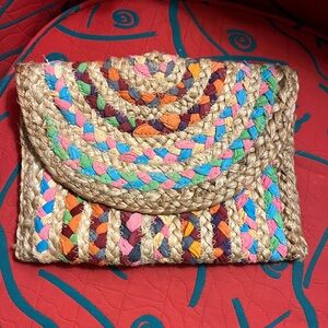 Multicolor Woven Clutch Anthropologie